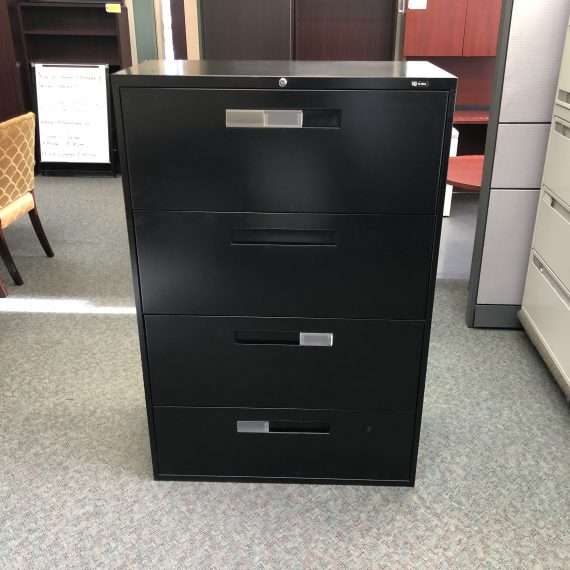 Black 4 Drawer File Cabinets