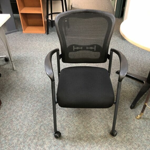 Black Mobile Side Chair
