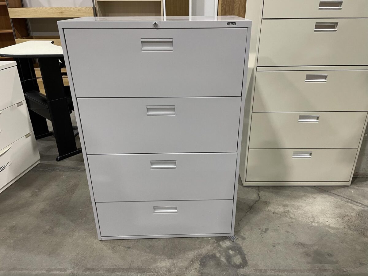 Grey 4 Hi File Cabinet