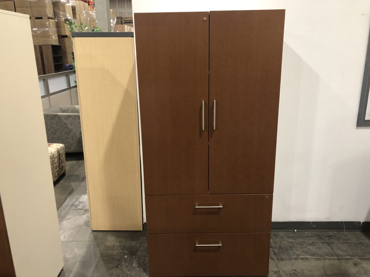 Brown & White Combo Cabinets