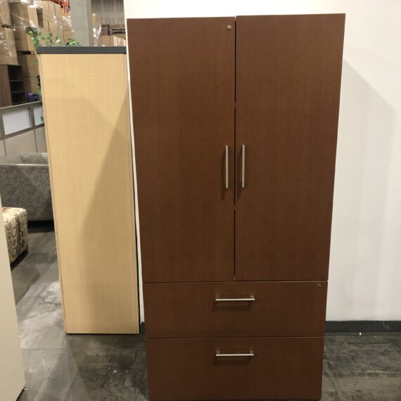Brown & White Combo Cabinets