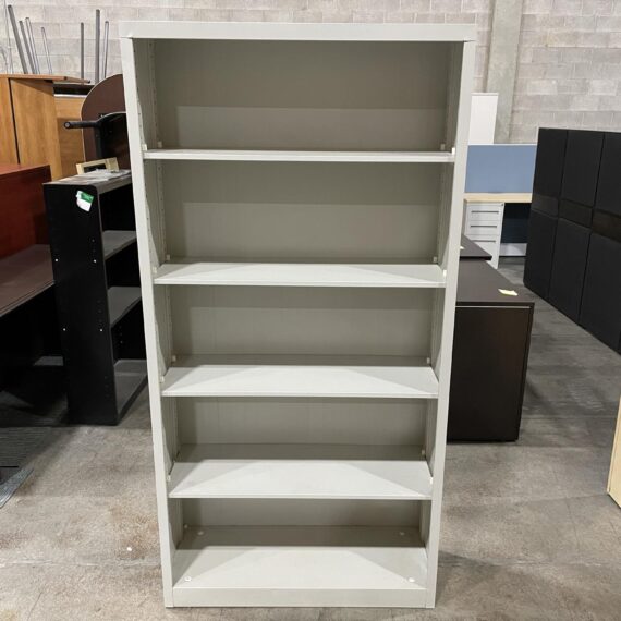 Grey Metal Bookcase