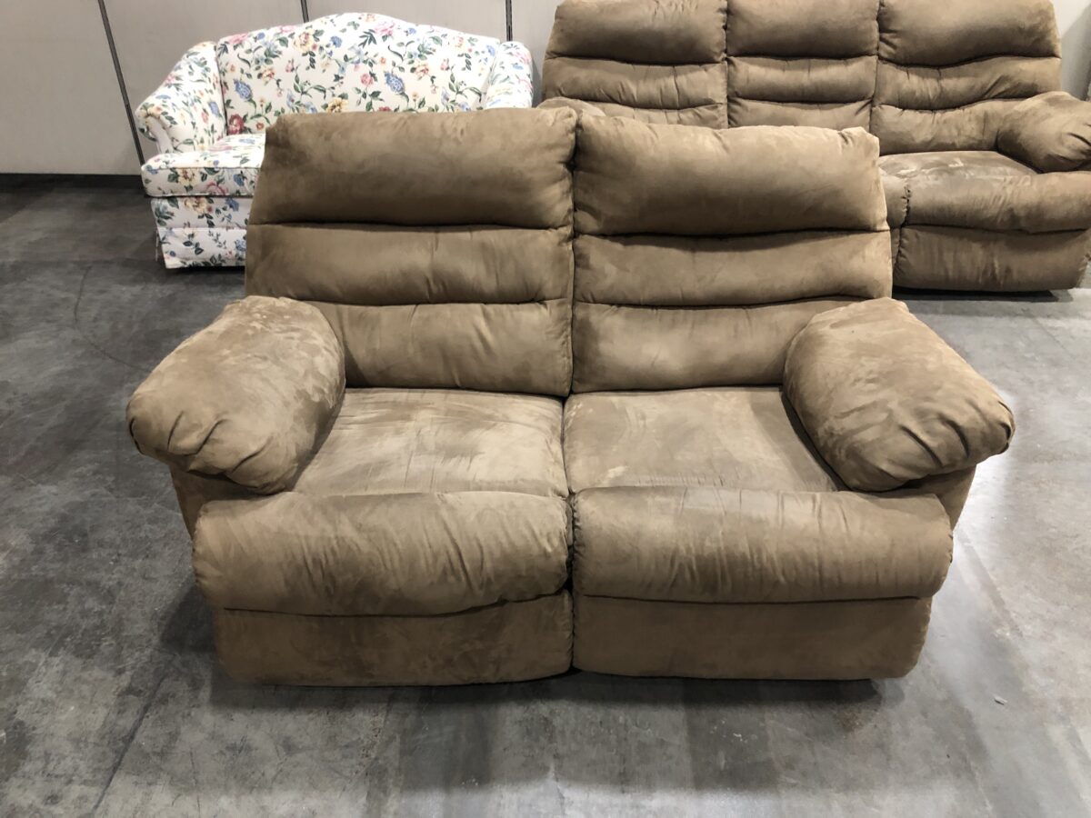 Light Brown 2-Seat Sofa